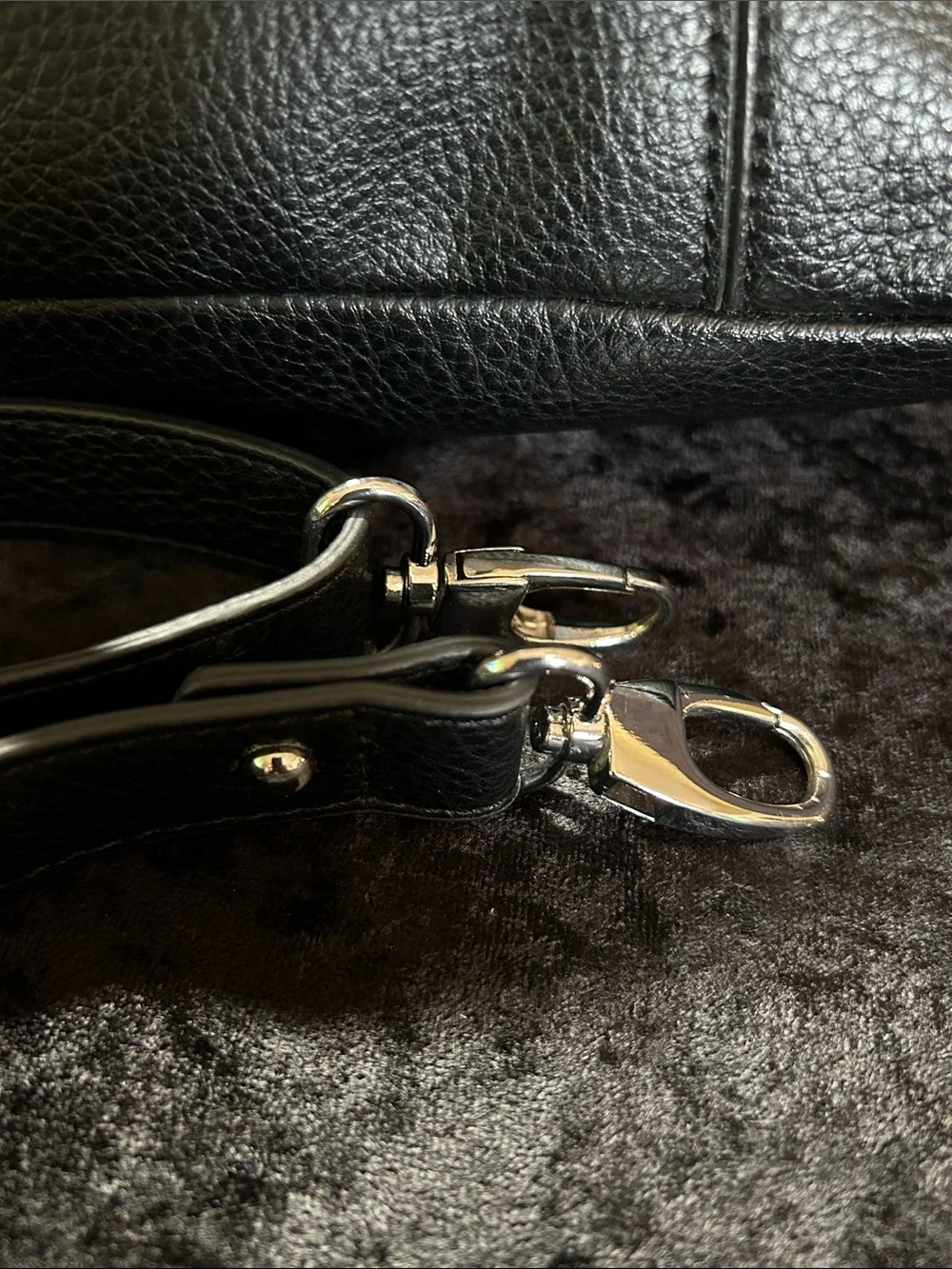 b.o.c. - Classic Black Leather Tote Bag